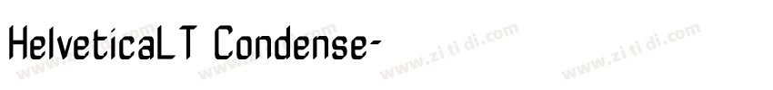 HelveticaLT Condense字体转换
